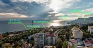 1 комнатная квартира в курортном г. Алупка, г. Ялта